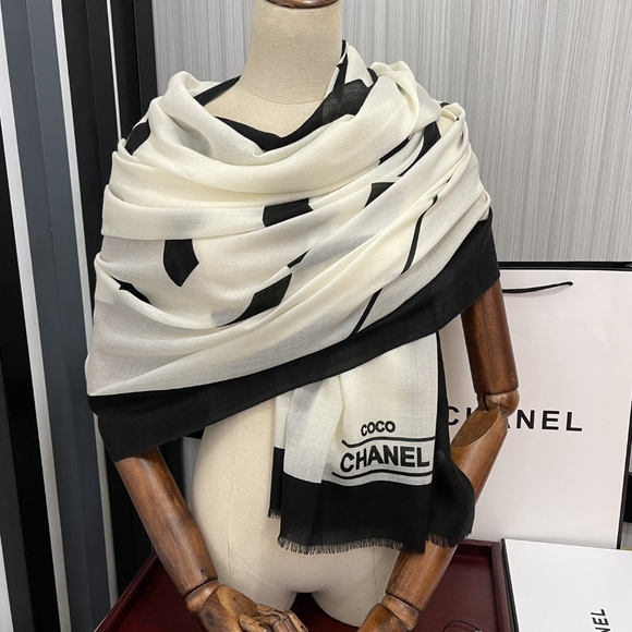 Chanel double c cashmere long scarf - Picture 1 of 9